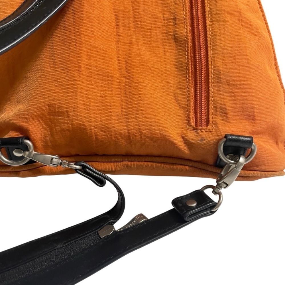 VTG Baggallini Metro Convertible Backpack Nylon Rust Orange Red - Picture 4 of 12